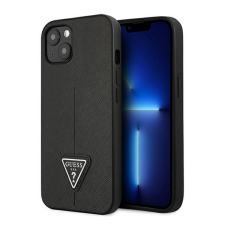Guess SaffianoTriangle Apple iPhone 14 Plus hátlap tok, fekete tok és táska
