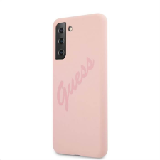 Guess Samsung S21 Plus GUESS GUHCS21MLSVSPI Liquid Silicon Hátlap - Rózsaszín tok és táska