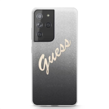 Guess Samsung S21 Ultra GUESS GUHCS21LPCUGLSBK Hátlap - Fekete tok és táska