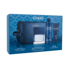 Guess Seductive Homme Blue ajándékcsomagok Eau de Toilette 100 ml + tusfürdő 100 ml + dezodor 226 ml + kozmetikai táska férfiaknak kozmetikai ajándékcsomag