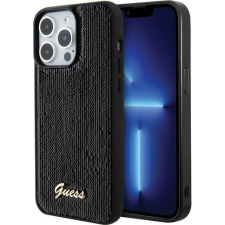 Guess Sequin Script Fém Tok IPhone 15 Pro-hoz - Fekete (GUE003071) tok és táska