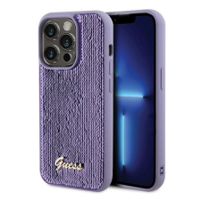 Guess Sequin Script Metal Apple iPhone 15 Pro hátlap tok, lila tok és táska
