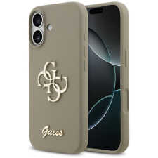 Guess Silicone Big 4G Script Apple iPhone 17 hátlap tok, barna tok és táska