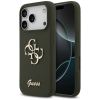 Guess Silicone Big 4G Script Apple iPhone 17 Pro hátlap tok, khaki