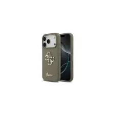 Guess Silicone Big 4G Script Apple iPhone 17 Pro Max hátlap tok, barna tok és táska