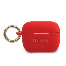 Guess Silicone Glitter Apple AirPods Pro red fülhallgató, fejhallgató tok