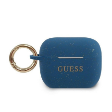 Guess Silicone Glitter Apple AirPods Pro tok, kék fülhallgató, fejhallgató tok