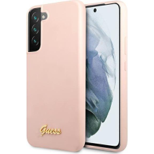 Guess Silicone Metal Logo Samsung Galaxy S22+ Szilikon Tok - Rózsaszín (GUE1593PNK) tok és táska