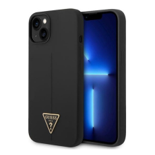 Guess Silicone Triangle Apple iPhone 14 Plus hátlap tok, fekete tok és táska