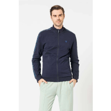 Guess sportblúz cipzárral és logócsíkokkal Navy Blue 2XL INTL férfi pulóver, kardigán