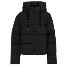 Guess Steppelt kabátok DAISY PUFFER LOGO FLOCK Fekete EU M