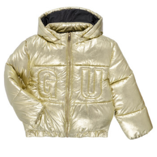 Guess Steppelt kabátok HOODED LS PADDED PUFFER Arany 12 ans