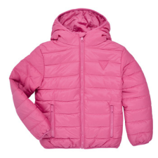 Guess Steppelt kabátok HOODED LS PADDED PUFFER W ZIP Rózsaszín 2 ans gyerek kabát, dzseki