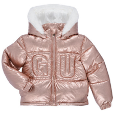 Guess Steppelt kabátok HOODED PADDED LS PUFFER W/ZIP Rózsaszín 2 ans gyerek kabát, dzseki