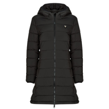 Guess Steppelt kabátok NEW ALETA LONG PUFFER JACKET Fekete EU XL női dzseki, kabát