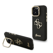 Guess tok kihajtható állvánnyal fekete GUHCP16XPCS4GSK Apple iPhone 16 Pro Max készülékhez tok és táska