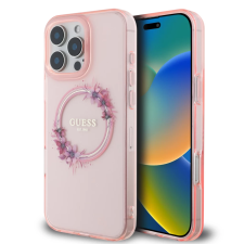Guess tok Pink Apple iPhone 16 Pro készülékhez GUHMP16LHFWFCP (130389) tok és táska