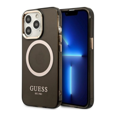 Guess Translucent MagSafe Apple iPhone 13 Pro hátlap tok, fekete tok és táska