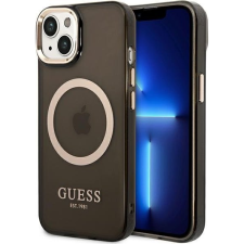 Guess Translucent MagSafe Apple iPhone 14 Plus hátlap tok, fekete (GUE002419) tok és táska