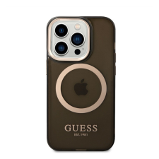 Guess Translucent MagSafe Apple iPhone 14 Pro Max hátlap tok, fekete tok és táska
