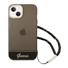 Guess Translucent Pearl Strap Apple iPhone 14 Plus hátlap tok, fekete tok és táska