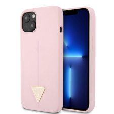 Guess Triangle Logo Apple iPhone 13 Szilikon Tok - Lila tok és táska