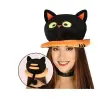 Guirca Halloweeni sapka, fekete macska