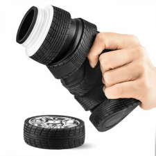 Gumiabroncsok formájú összecsukható szilikon kulacs - 500-800 ml kulacs, kulacstartó