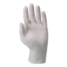  Gumikesztyű COVERGUARD latex púderes fehér M 100 darab/doboz