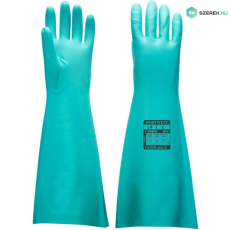  Gumikesztyű Portwest extra hosszú nitril "S"