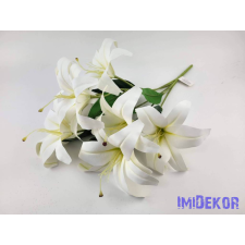  Gumis liliom 7 ágú csokor 60 cm - Fehér dekoráció