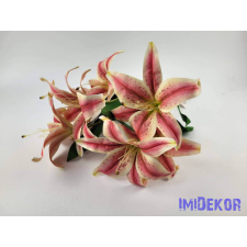  Gumis liliom 7 ágú csokor 60 cm - Krémes Cirmos dekoráció