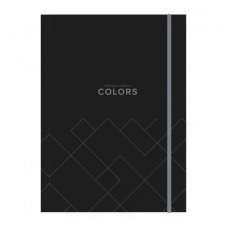  Gumis mappa, A4, Colors - Fekete mappa