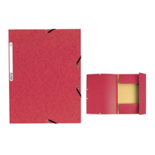 Gumis mappa karton Exacompta A/4 355g piros mappa