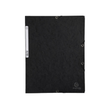  Gumis mappa karton prespán A/4 Exacompta fekete mappa