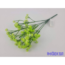 Gumis rezgő 5 ágú díszítő csokor 27 cm - Zöld dekorációs kellék