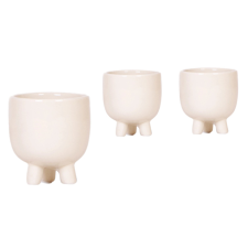  Gummy Travertine kerámiakaspó 6 cm x 5 cm Fehér kerti tárolás