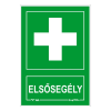 GUNGL DEKOR Matrica Elsősegély 11,5 x 16,5 cm "K"