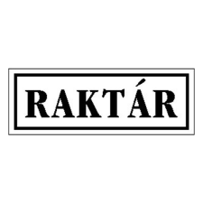 GUNGL DEKOR Matrica Raktár fehér "A" információs címke