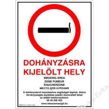 GUNGL DEKOR PIKTOGRAM DOHÁNYZÁSRA KIJELÖLT HELY 21x30 CM TÖBBNYELVŰ ÚJ tapéta, díszléc és más dekoráció