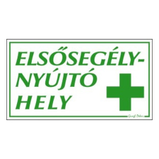 GUNGL DEKOR Piktogram Elsősegélynyújtó hely (fehér alapon zöld) információs címke