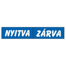 GUNGL DEKOR Piktogram Nyitva-zárva (kétold. tábla) kék információs címke