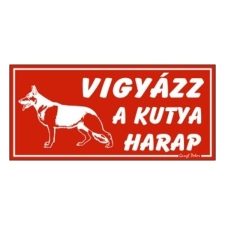 GUNGL DEKOR Piktogram vigyázz a kutya harap! piros 000/ 470p információs címke