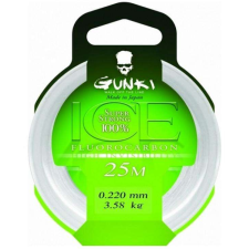 Gunki fluorocarbone zsinór ice 25m 0,41mm horgászzsinór