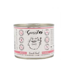 GUSSTO Cat Fresh Beef nedves macskaeledel friss marhahús 6x200g macskaeledel