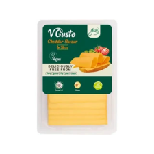 Gusto Vegan Cheddar ízű szeletelt 140g reform élelmiszer