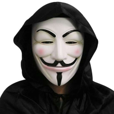 Guy Fawkes maszk - Anonymus maszk - V mint Vérbosszú maszk univerzáis méretben - fehér jelmez