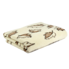  Gyapjú takaró 220x200 merinó bárányból - Juharlevél - krémbarna - gyapjú nyári takaró - Meleg ágynemű lakástextília