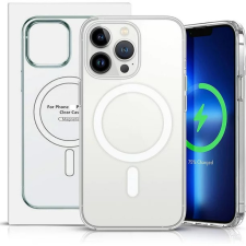 GYÁRI MINŐSÉGŰ APPLE IPHONE 13 PRO MAX ÁTLÁTSZÓ MÁGNESES MAGSAFE TOK tok és táska