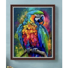 Gyémántszemes kirakó 30 x 40 cm - Papagáj kreatív és készségfejlesztő